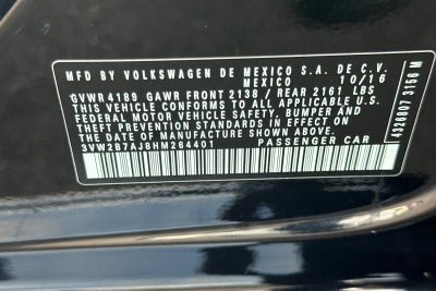 2017 Volkswagen Jetta 1.4T S