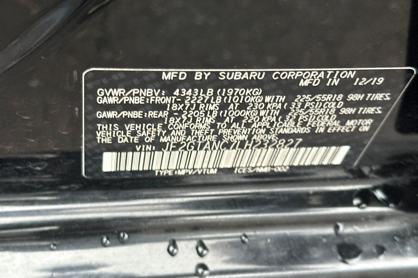 2020 Subaru Crosstrek Limited