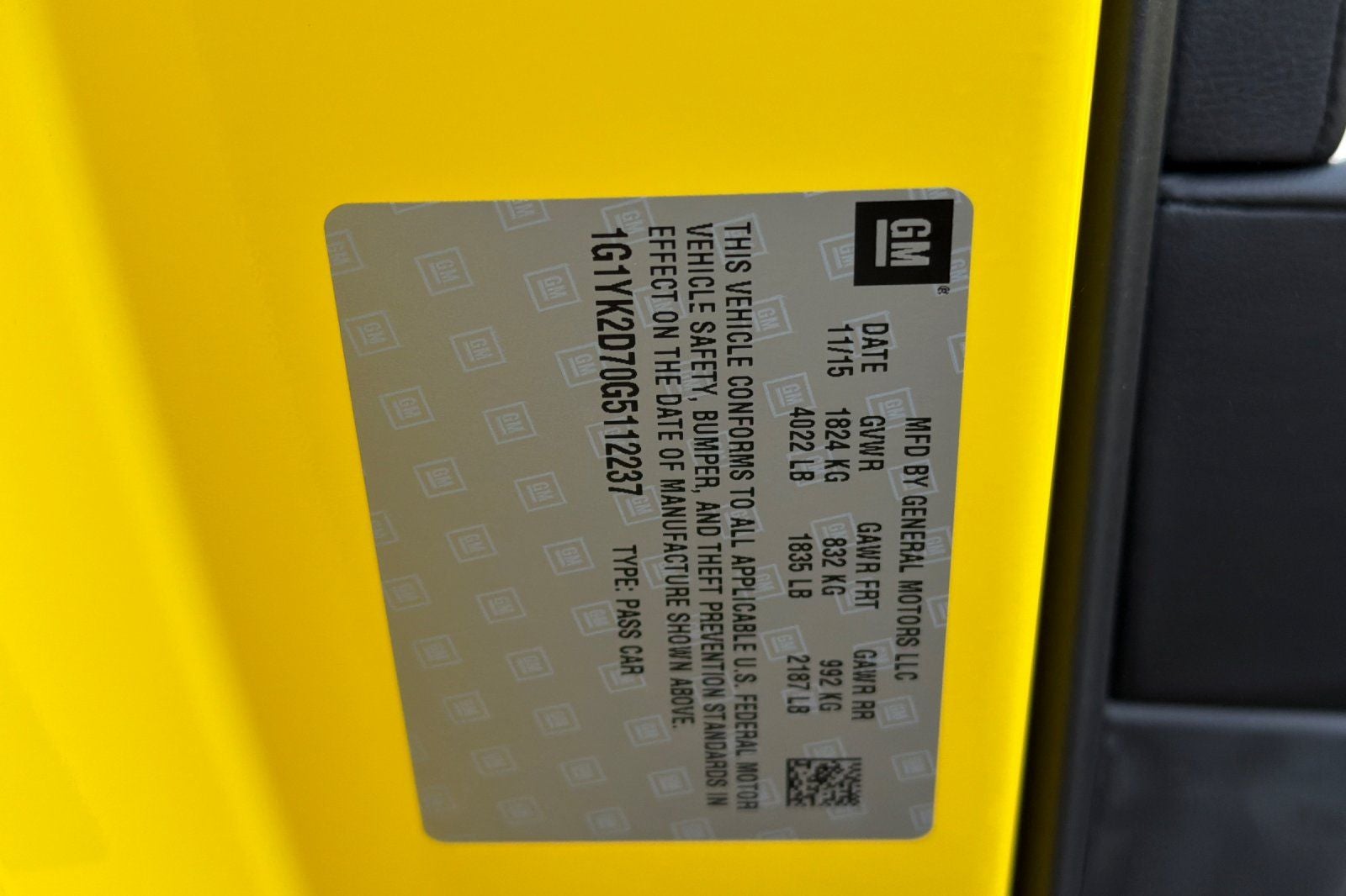 2016 Chevrolet Corvette Stingray Z51 2LT