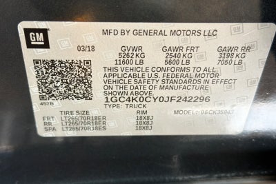 2018 Chevrolet Silverado 3500HD LTZ