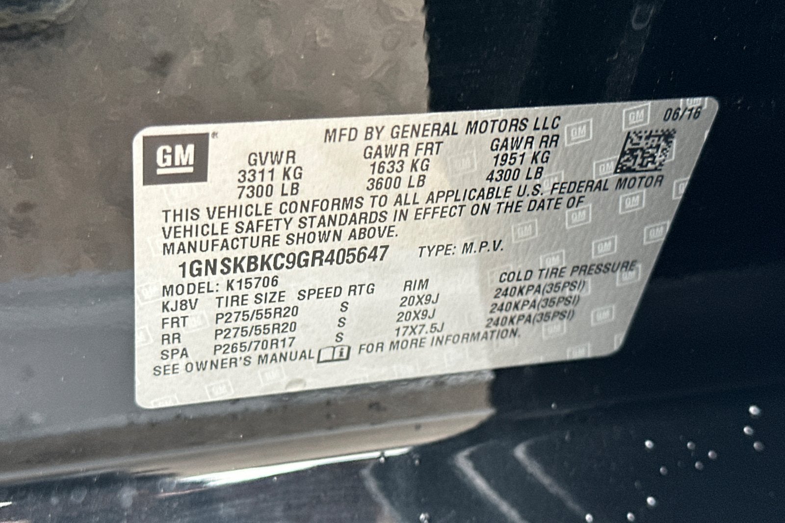 2016 Chevrolet Tahoe LT