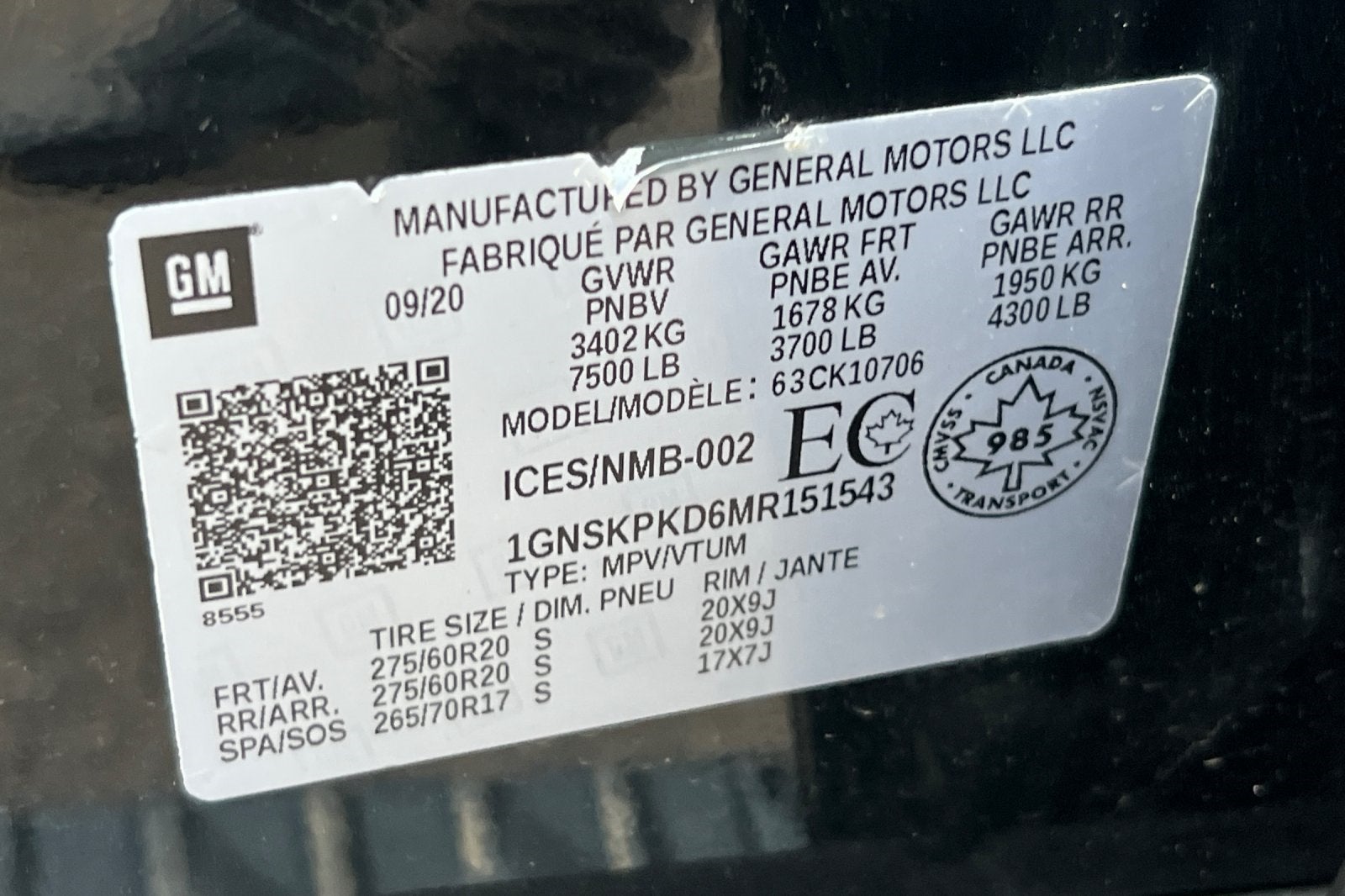 2021 Chevrolet Tahoe Z71