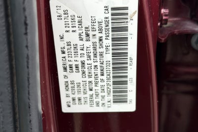 2012 Honda Accord LX 2.4