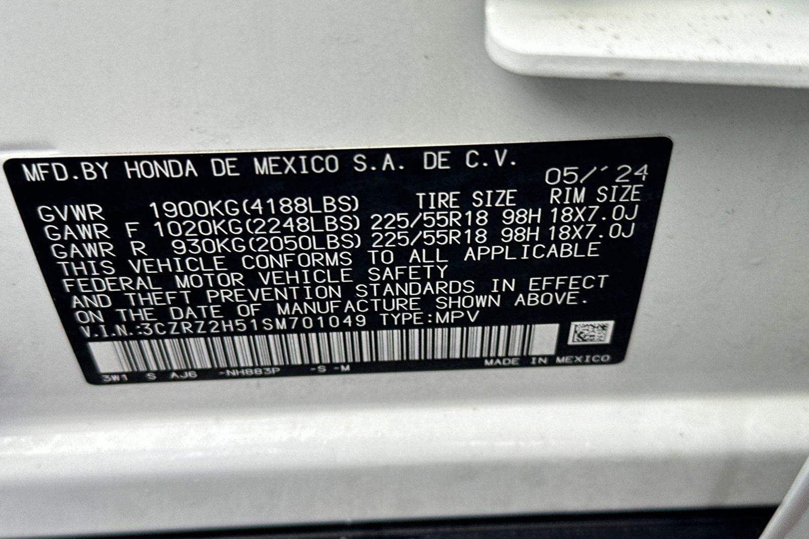 2025 Honda HR-V Sport