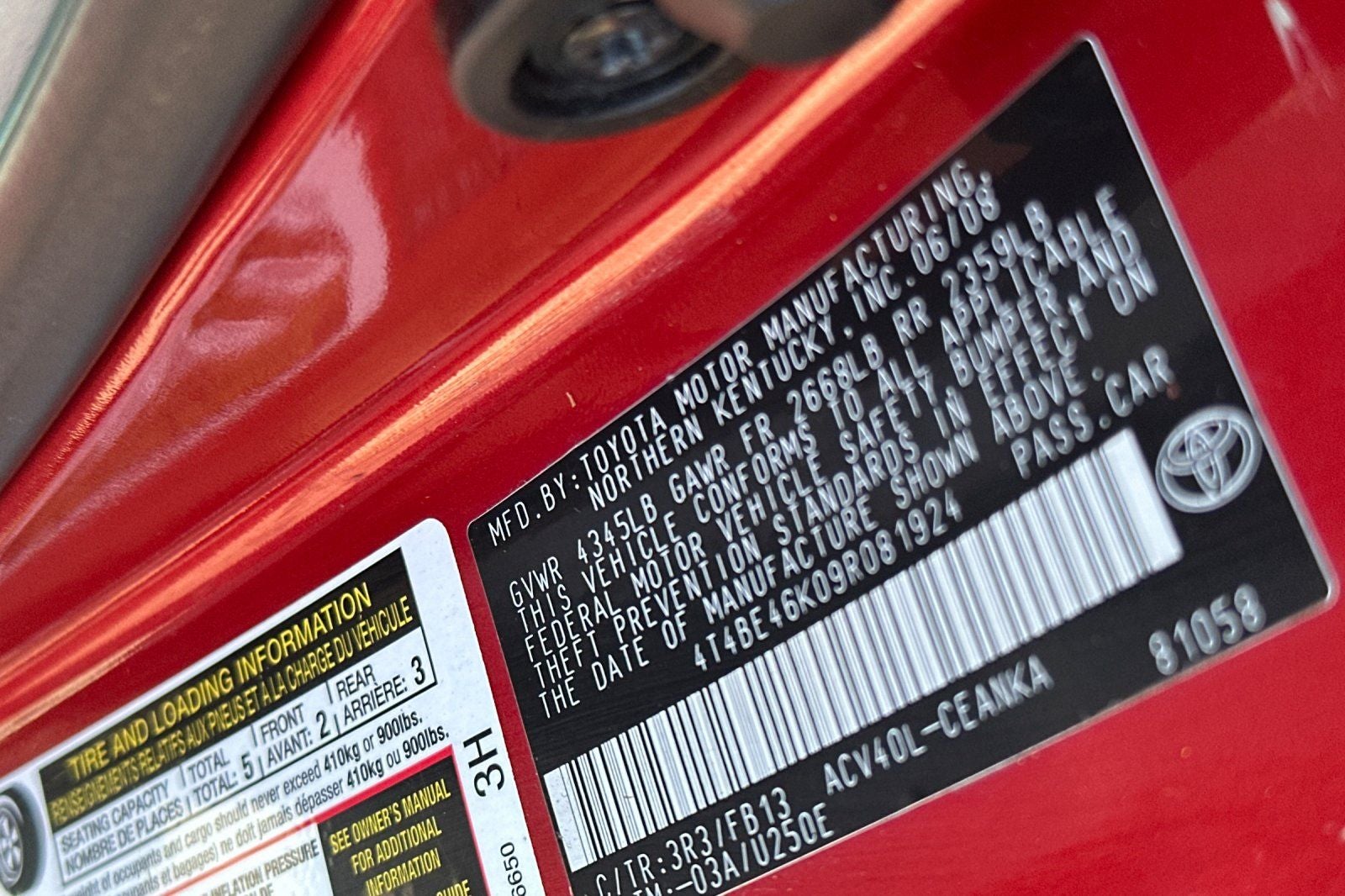 2009 Toyota Camry LE