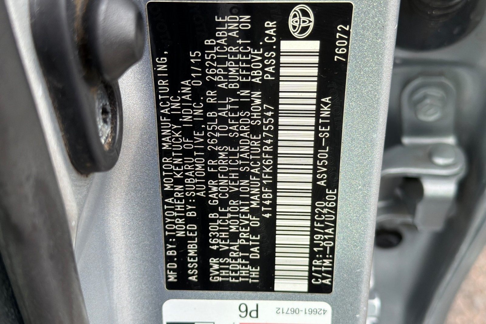 2015 Toyota Camry LE