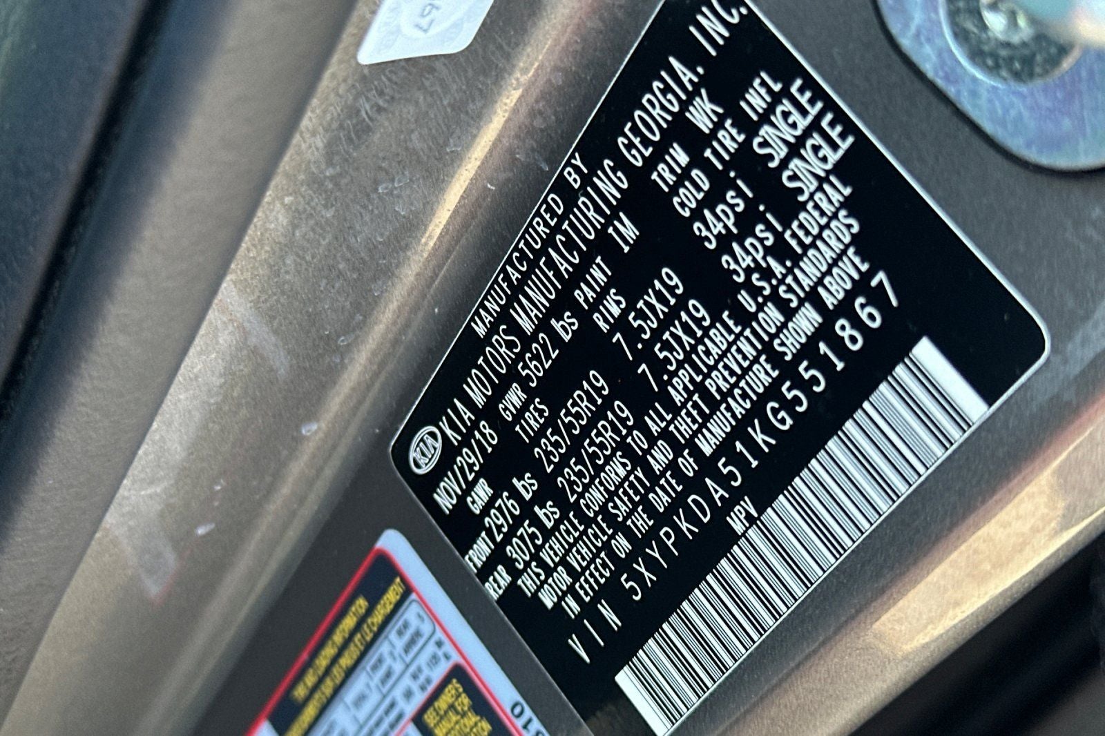 2019 Kia Sorento SX