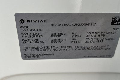 2023 Rivian R1T Adventure