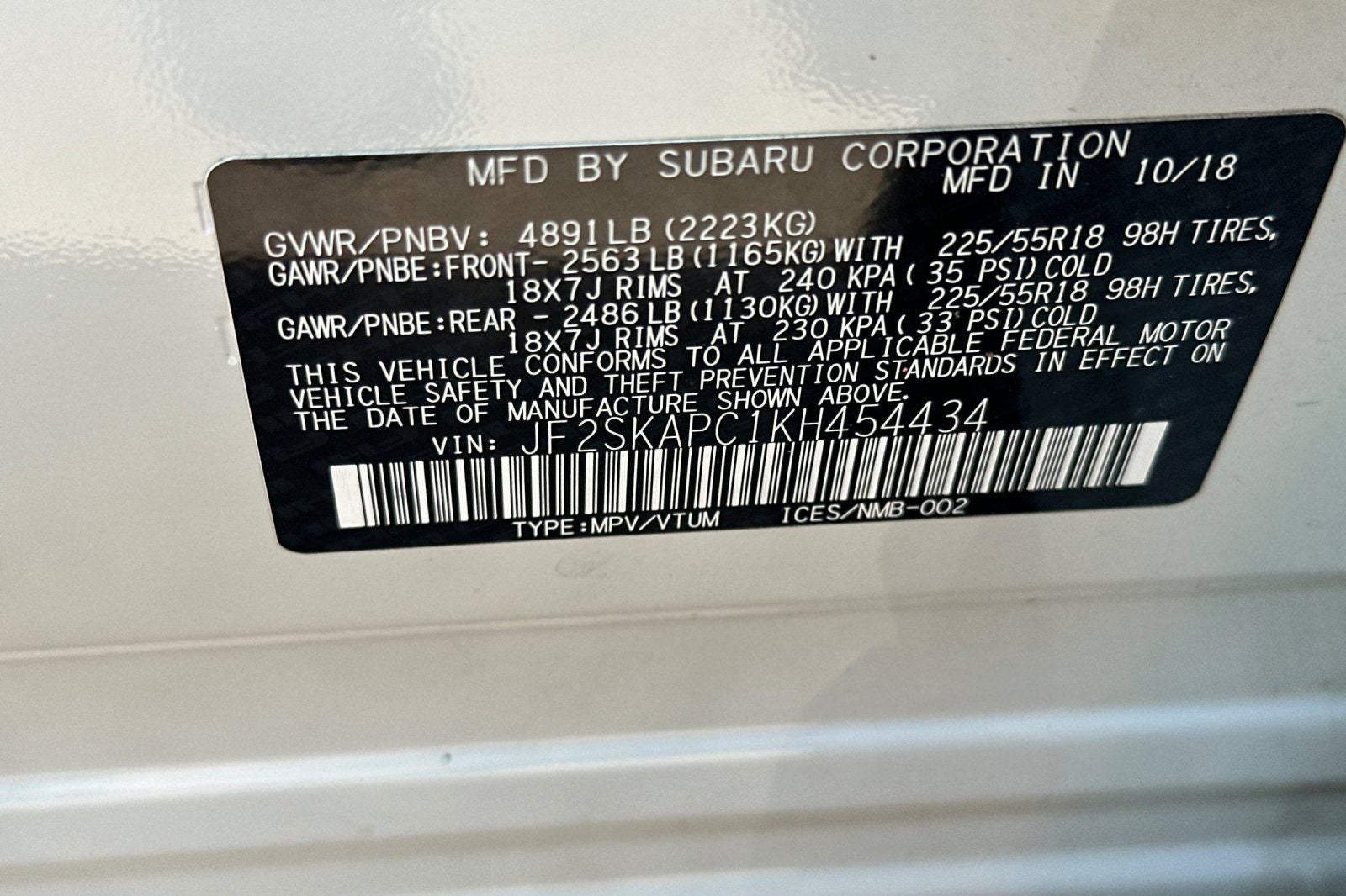 2019 Subaru Forester Sport