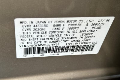 2005 Honda Accord Hybrid