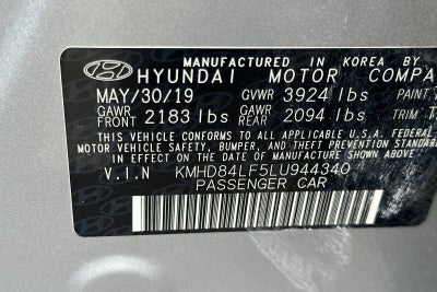 2020 Hyundai Elantra Value Edition