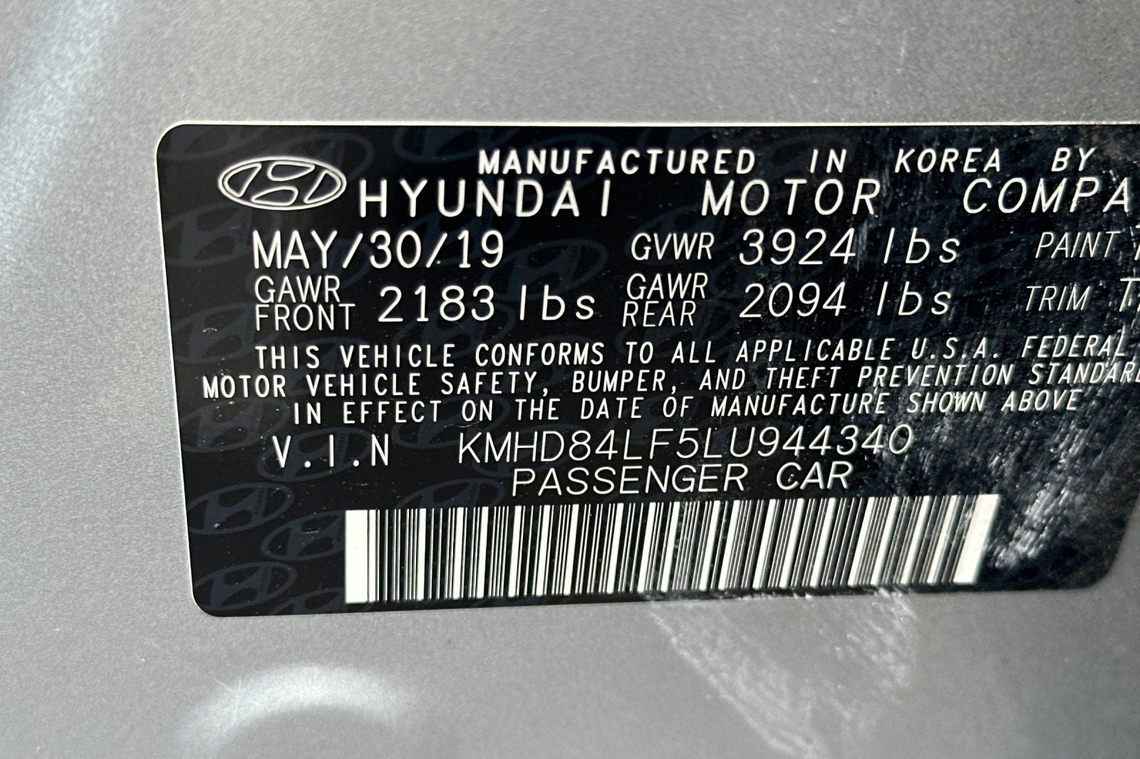 2020 Hyundai Elantra Value Edition