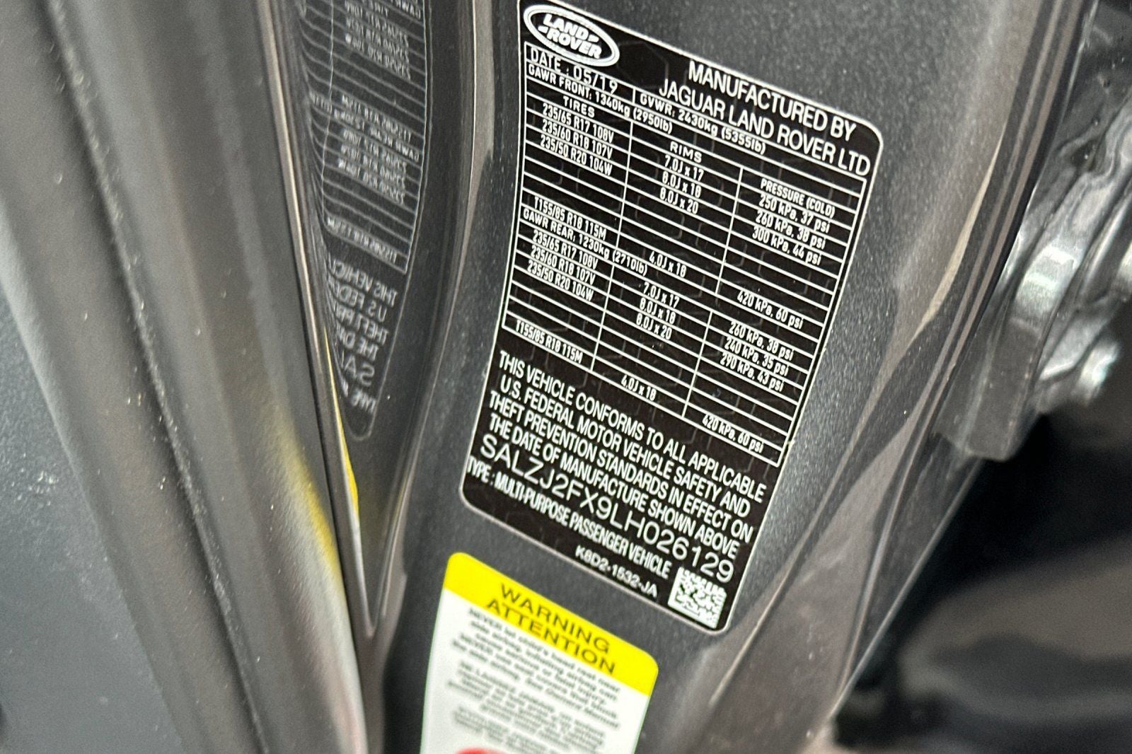 2020 Land Rover Range Rover Evoque S