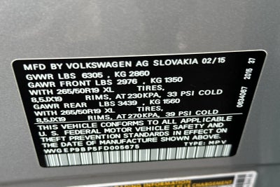 2015 Volkswagen Touareg V6 TDI Lux
