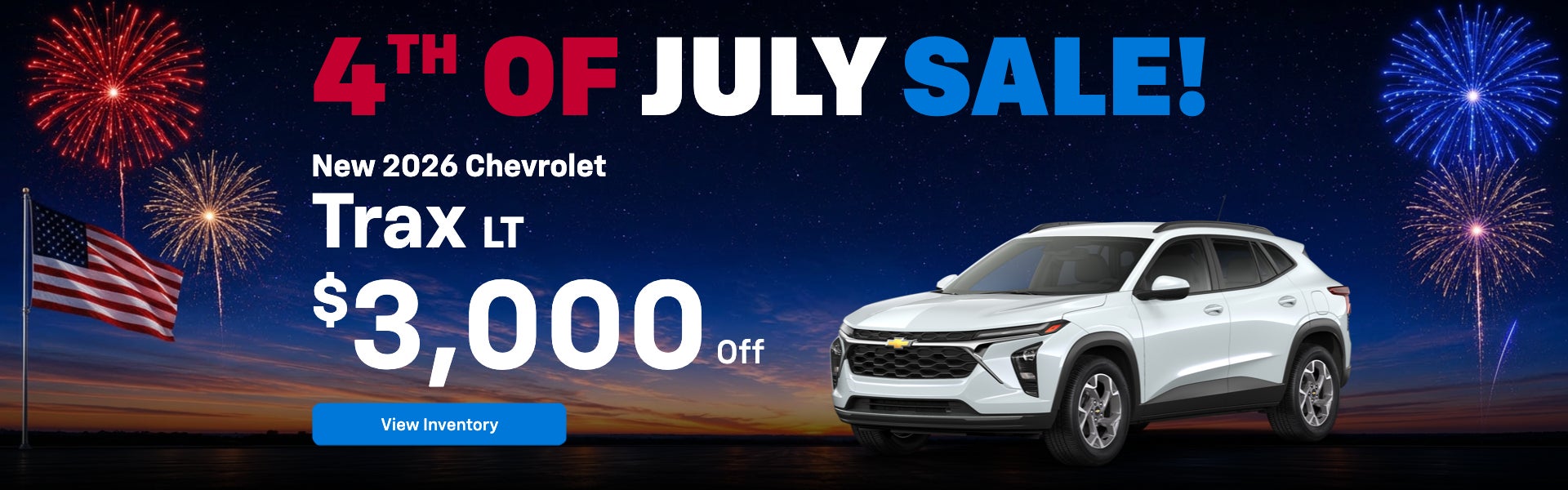 4th of July Sale! | New 2026 Chevrolet Trax LT